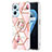 Custodia Silicone Gel Morbida Fantasia Modello Cover con Anello Supporto Y02B per Oppo K10 4G Rosa