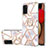Custodia Silicone Gel Morbida Fantasia Modello Cover con Anello Supporto Y02B per Samsung Galaxy A02s Grigio