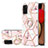 Custodia Silicone Gel Morbida Fantasia Modello Cover con Anello Supporto Y02B per Samsung Galaxy A02s Rosa