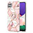 Custodia Silicone Gel Morbida Fantasia Modello Cover con Anello Supporto Y02B per Samsung Galaxy A22 5G