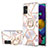 Custodia Silicone Gel Morbida Fantasia Modello Cover con Anello Supporto Y02B per Samsung Galaxy A51 4G Grigio
