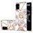 Custodia Silicone Gel Morbida Fantasia Modello Cover con Anello Supporto Y02B per Samsung Galaxy A71 5G Grigio