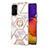 Custodia Silicone Gel Morbida Fantasia Modello Cover con Anello Supporto Y02B per Samsung Galaxy A82 5G