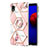 Custodia Silicone Gel Morbida Fantasia Modello Cover con Anello Supporto Y02B per Samsung Galaxy M01 Core