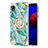 Custodia Silicone Gel Morbida Fantasia Modello Cover con Anello Supporto Y02B per Samsung Galaxy M01 Core