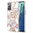 Custodia Silicone Gel Morbida Fantasia Modello Cover con Anello Supporto Y02B per Samsung Galaxy Note 20 5G