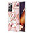 Custodia Silicone Gel Morbida Fantasia Modello Cover con Anello Supporto Y02B per Samsung Galaxy Note 20 Ultra 5G