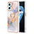 Custodia Silicone Gel Morbida Fantasia Modello Cover con Anello Supporto Y03B per Oppo K10 4G