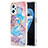 Custodia Silicone Gel Morbida Fantasia Modello Cover con Anello Supporto Y03B per Oppo K10 4G Blu