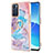 Custodia Silicone Gel Morbida Fantasia Modello Cover con Anello Supporto Y03B per Oppo Reno6 5G
