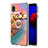 Custodia Silicone Gel Morbida Fantasia Modello Cover con Anello Supporto Y03B per Samsung Galaxy A01 Core