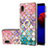 Custodia Silicone Gel Morbida Fantasia Modello Cover con Anello Supporto Y03B per Samsung Galaxy A01 Core Colorato
