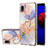 Custodia Silicone Gel Morbida Fantasia Modello Cover con Anello Supporto Y03B per Samsung Galaxy A01 Core Lavanda