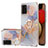 Custodia Silicone Gel Morbida Fantasia Modello Cover con Anello Supporto Y03B per Samsung Galaxy A03s Lavanda