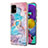 Custodia Silicone Gel Morbida Fantasia Modello Cover con Anello Supporto Y03B per Samsung Galaxy A51 4G