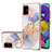 Custodia Silicone Gel Morbida Fantasia Modello Cover con Anello Supporto Y03B per Samsung Galaxy A51 4G Lavanda