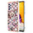 Custodia Silicone Gel Morbida Fantasia Modello Cover con Anello Supporto Y03B per Samsung Galaxy A73 5G