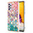 Custodia Silicone Gel Morbida Fantasia Modello Cover con Anello Supporto Y03B per Samsung Galaxy A73 5G Colorato