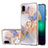 Custodia Silicone Gel Morbida Fantasia Modello Cover con Anello Supporto Y03B per Samsung Galaxy M02 Lavanda