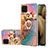 Custodia Silicone Gel Morbida Fantasia Modello Cover con Anello Supporto Y03B per Samsung Galaxy M12 Multicolore