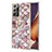 Custodia Silicone Gel Morbida Fantasia Modello Cover con Anello Supporto Y03B per Samsung Galaxy Note 20 Ultra 5G Marrone