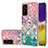 Custodia Silicone Gel Morbida Fantasia Modello Cover con Anello Supporto Y03B per Samsung Galaxy Quantum2 5G Colorato