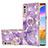 Custodia Silicone Gel Morbida Fantasia Modello Cover con Anello Supporto Y05B per LG Velvet 4G