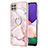 Custodia Silicone Gel Morbida Fantasia Modello Cover con Anello Supporto Y05B per Samsung Galaxy A22 5G
