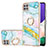 Custodia Silicone Gel Morbida Fantasia Modello Cover con Anello Supporto Y05B per Samsung Galaxy A22 5G Colorato