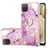 Custodia Silicone Gel Morbida Fantasia Modello Cover con Anello Supporto Y05B per Samsung Galaxy F12 Lavanda