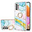 Custodia Silicone Gel Morbida Fantasia Modello Cover con Anello Supporto Y05B per Samsung Galaxy M32 5G Colorato