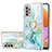 Custodia Silicone Gel Morbida Fantasia Modello Cover con Anello Supporto Y05B per Samsung Galaxy M32 5G Verde