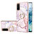 Custodia Silicone Gel Morbida Fantasia Modello Cover con Anello Supporto Y05B per Samsung Galaxy S20 5G Rosa