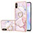 Custodia Silicone Gel Morbida Fantasia Modello Cover con Anello Supporto Y05B per Xiaomi Redmi 9i