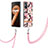 Custodia Silicone Gel Morbida Fantasia Modello Cover con Anello Supporto Y06B per Oppo K10 4G Rosa