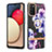 Custodia Silicone Gel Morbida Fantasia Modello Cover con Anello Supporto Y06B per Samsung Galaxy A02s