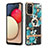 Custodia Silicone Gel Morbida Fantasia Modello Cover con Anello Supporto Y06B per Samsung Galaxy A02s