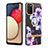 Custodia Silicone Gel Morbida Fantasia Modello Cover con Anello Supporto Y06B per Samsung Galaxy A03s