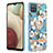 Custodia Silicone Gel Morbida Fantasia Modello Cover con Anello Supporto Y06B per Samsung Galaxy A12 Nacho
