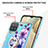Custodia Silicone Gel Morbida Fantasia Modello Cover con Anello Supporto Y06B per Samsung Galaxy A12 Nacho