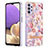 Custodia Silicone Gel Morbida Fantasia Modello Cover con Anello Supporto Y06B per Samsung Galaxy A23 5G Rosa