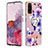 Custodia Silicone Gel Morbida Fantasia Modello Cover con Anello Supporto Y06B per Samsung Galaxy S20 Viola