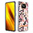 Custodia Silicone Gel Morbida Fantasia Modello Cover con Anello Supporto Y06B per Xiaomi Poco X3 NFC