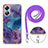 Custodia Silicone Gel Morbida Fantasia Modello Cover con Anello Supporto YB1 per Oppo A17