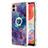 Custodia Silicone Gel Morbida Fantasia Modello Cover con Anello Supporto YB1 per Samsung Galaxy A04 4G Viola