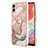 Custodia Silicone Gel Morbida Fantasia Modello Cover con Anello Supporto YB1 per Samsung Galaxy M04