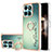 Custodia Silicone Gel Morbida Fantasia Modello Cover con Anello Supporto YB2 per Huawei Honor X8b
