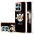 Custodia Silicone Gel Morbida Fantasia Modello Cover con Anello Supporto YB2 per Huawei Honor X8b Multicolore