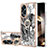 Custodia Silicone Gel Morbida Fantasia Modello Cover con Anello Supporto YB2 per Oppo A38