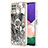 Custodia Silicone Gel Morbida Fantasia Modello Cover con Anello Supporto YB2 per Samsung Galaxy A22 5G Grigio